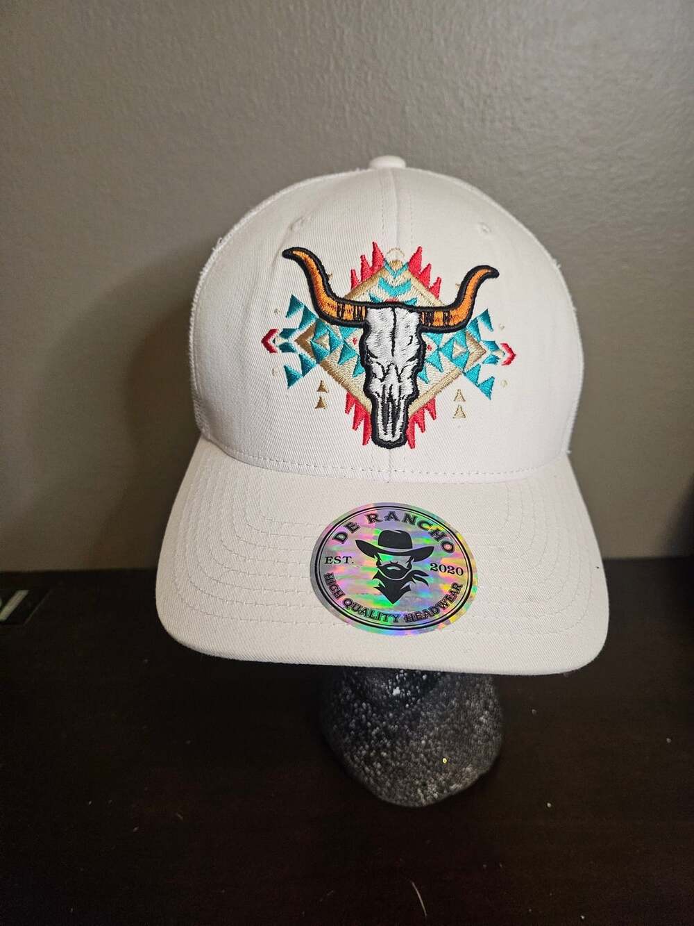 De Rancho Aztec Bull White Snapback Hat
0029
